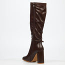 Miss Black Shania 10 High Boot - Chocolate