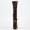 Miss Black Shania 10 High Boot - Chocolate footwear Miss Black