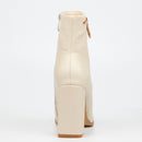 Miss Black Shania 3 Ankle Boot - Bone