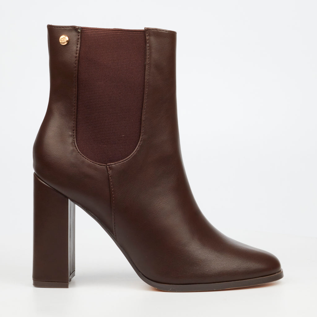 Miss Black Shania 7 Ankle Boot - Chocolate footwear Miss Black
