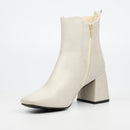Butterfly Feet Shardae 1 Ankle Boot - Ivory footwear Butterfly Feet