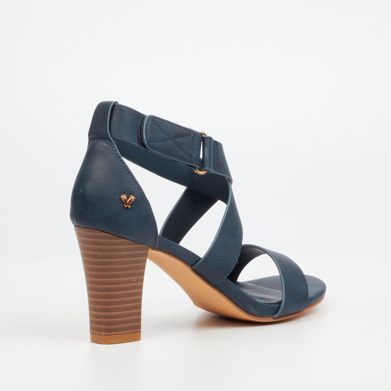 Butterfly Feet Sheila 2 Heel - navy footwear Butterfly Feet   