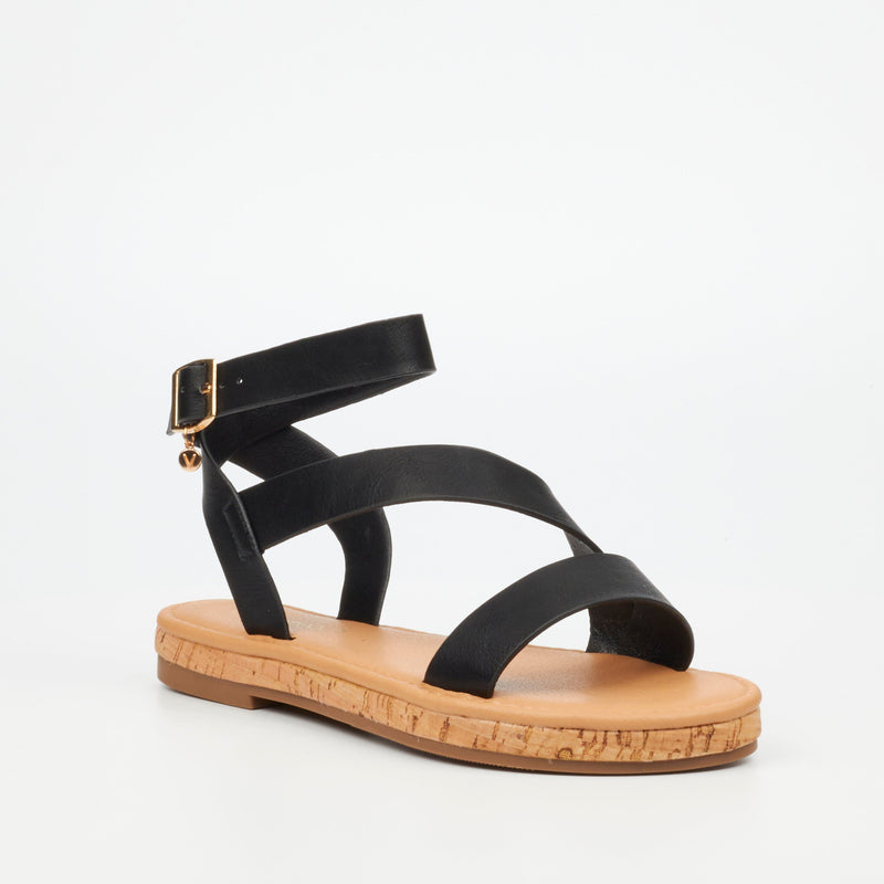 Viabeach Shiraz 3 Sandal - Black footwear Viabeach   