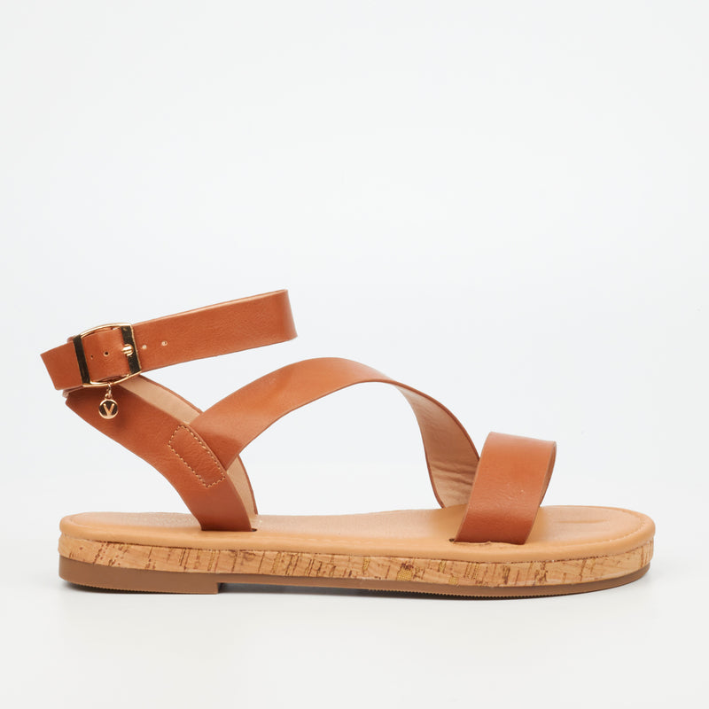 Viabeach Shiraz 3 Sandal - Tan footwear Viabeach   