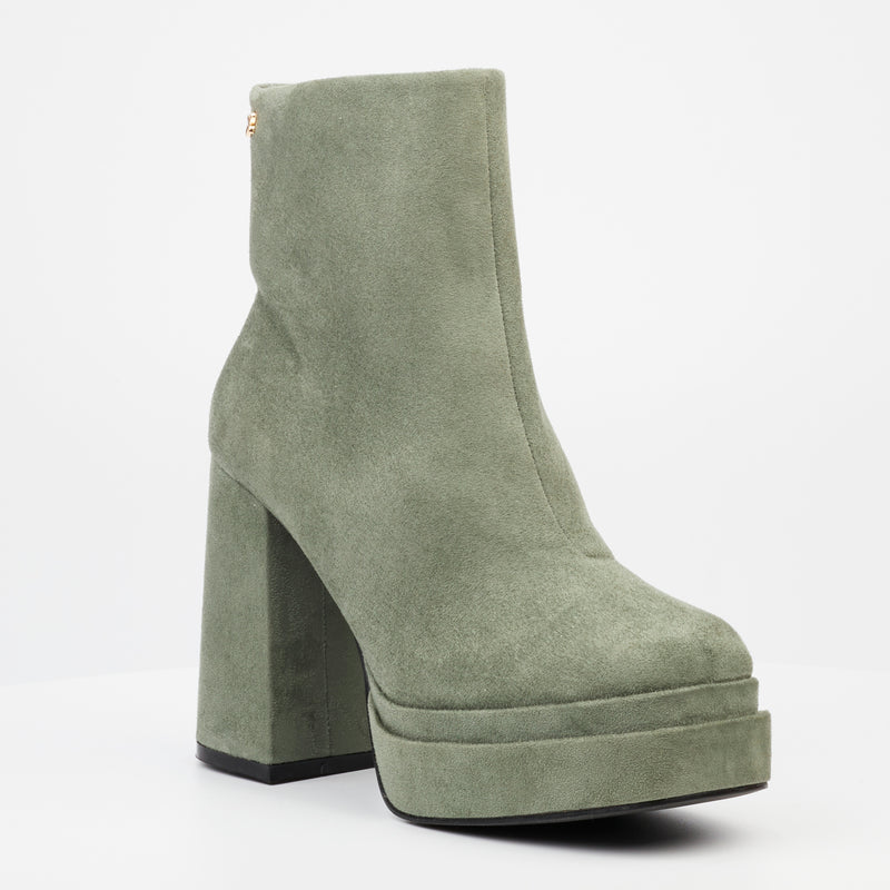 Rock & Co Shock 2 Ankle Boot - Khaki footwear Rocknco   