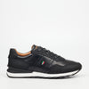 Mazerata Silvio 1 Faux Wax / Faux Nubuck Sneaker - Black footwear Mazerata