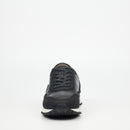 Mazerata Silvio 1 Faux Wax / Faux Nubuck Sneaker - Black footwear Mazerata