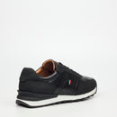 Mazerata Silvio 1 Faux Wax / Faux Nubuck Sneaker - Black footwear Mazerata