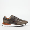 Mazerata Silvio 1 Faux Wax / Faux Nubuck Sneaker - Grey footwear Mazerata