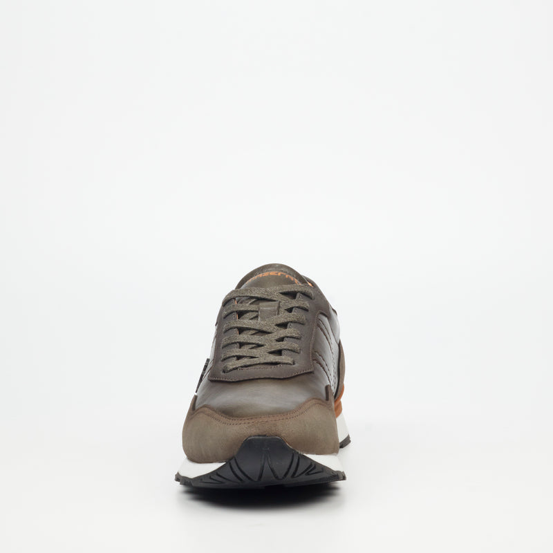 Mazerata Silvio 1 Faux Wax / Faux Nubuck Sneaker - Grey