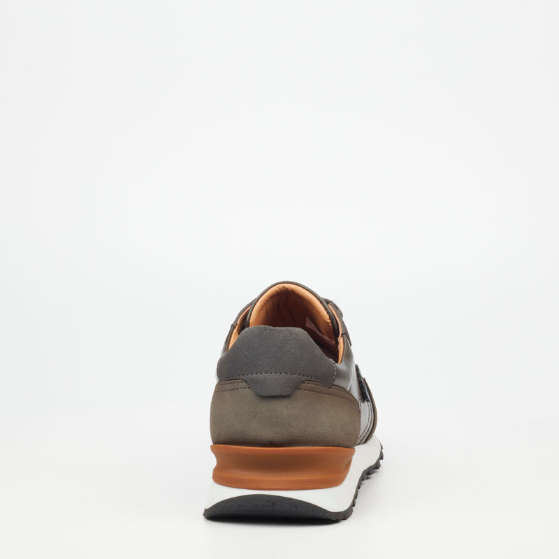 Mazerata Silvio 1 Faux Wax / Faux Nubuck Sneaker - Grey