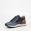 Mazerata Silvio 1 Faux Wax / Faux Nubuck Sneaker - Navy footwear Mazerata
