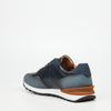 Mazerata Silvio 1 Faux Wax / Faux Nubuck Sneaker - Navy footwear Mazerata