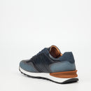 Mazerata Silvio 1 Faux Wax / Faux Nubuck Sneaker - Navy footwear Mazerata
