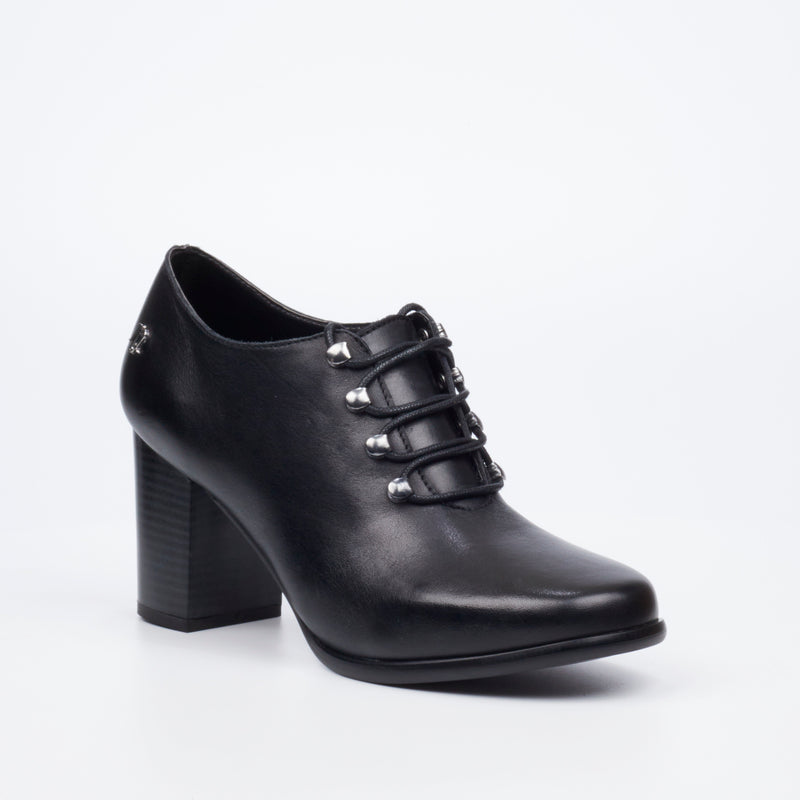 Nicci Tyler Sinclair 1 Handcrafted Leather Ankle Boot - Black footwear Nicci Tyler   