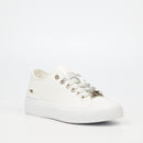 Miss Black Skate 1 Sneaker - White footwear Miss Black