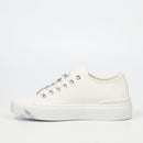 Miss Black Skate 1 Sneaker - White footwear Miss Black