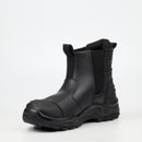 Grittgear Slate S1P Genuine Leather Safety Boot - Black safety Grittgear