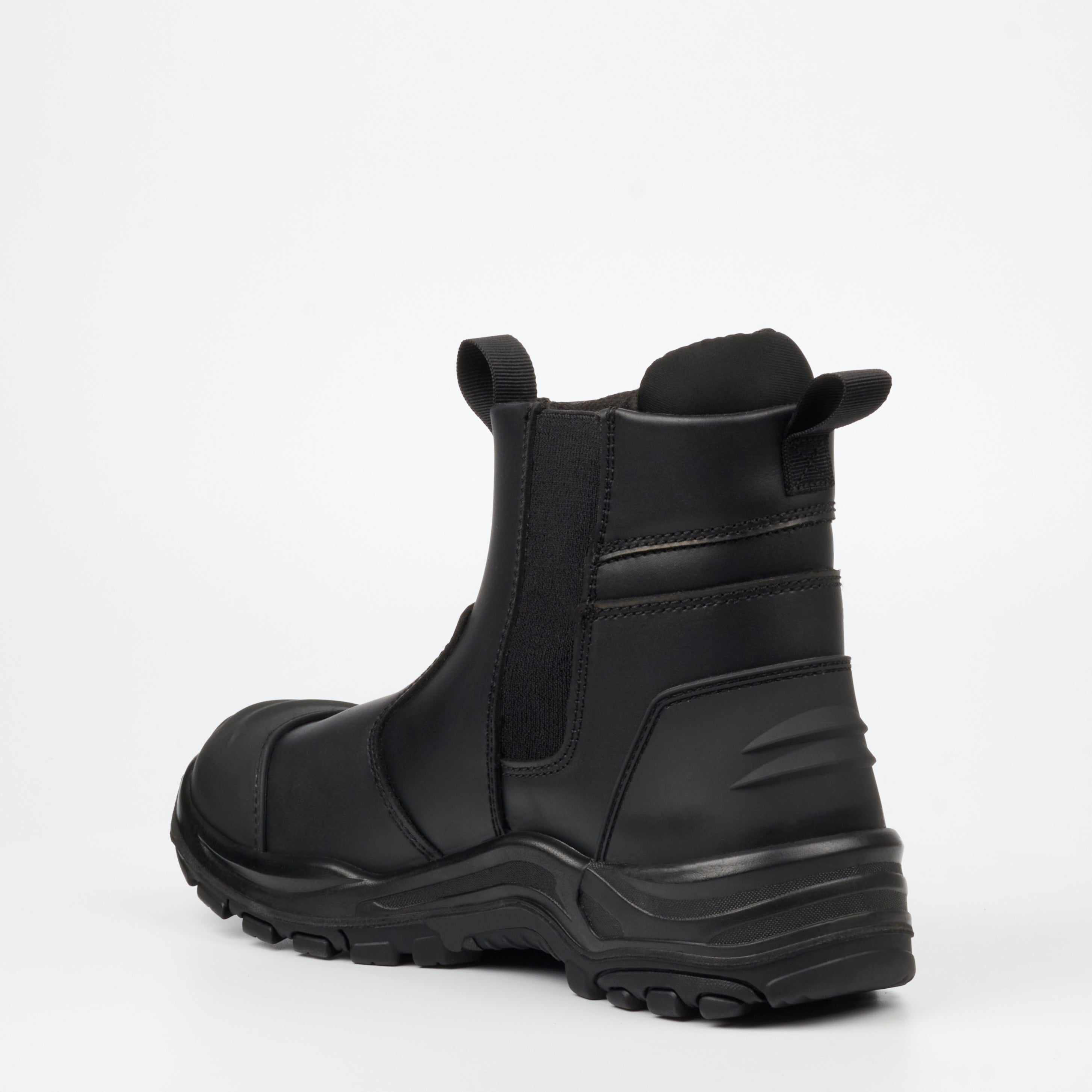 Grittgear Slate S1P Genuine Leather Safety Boot - Black safety Grittgear