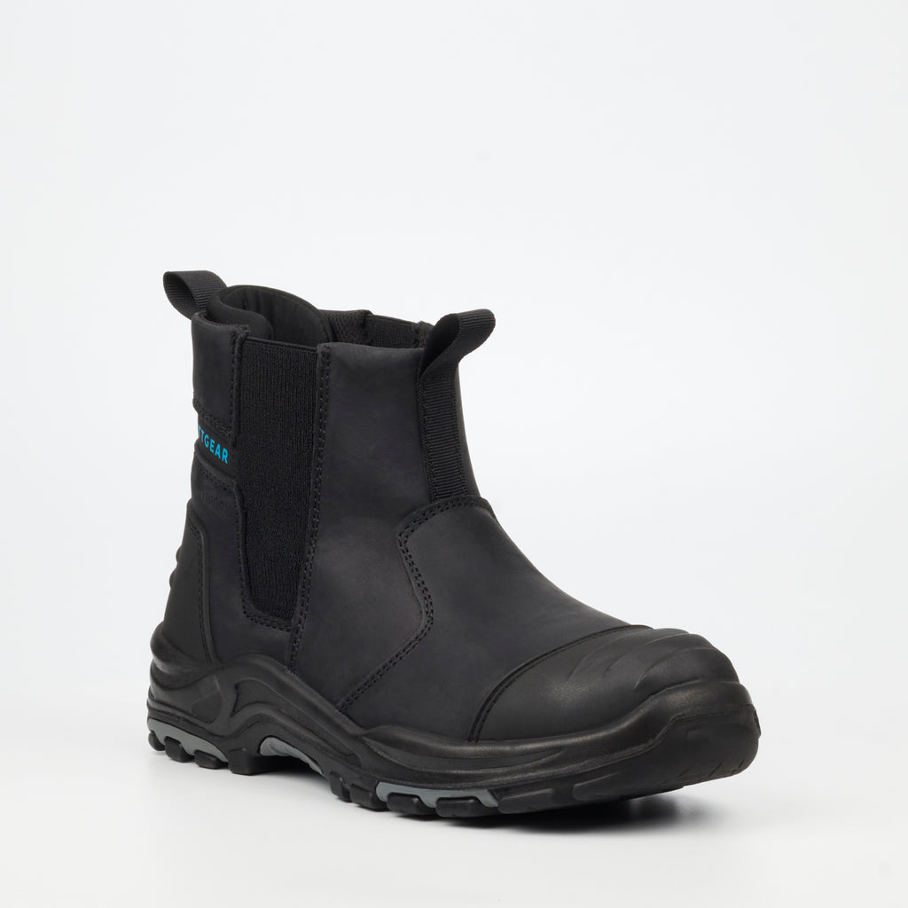 Grittgear Slate S3 Crazy Horse Leather Safety Boot - Black safety Grittgear