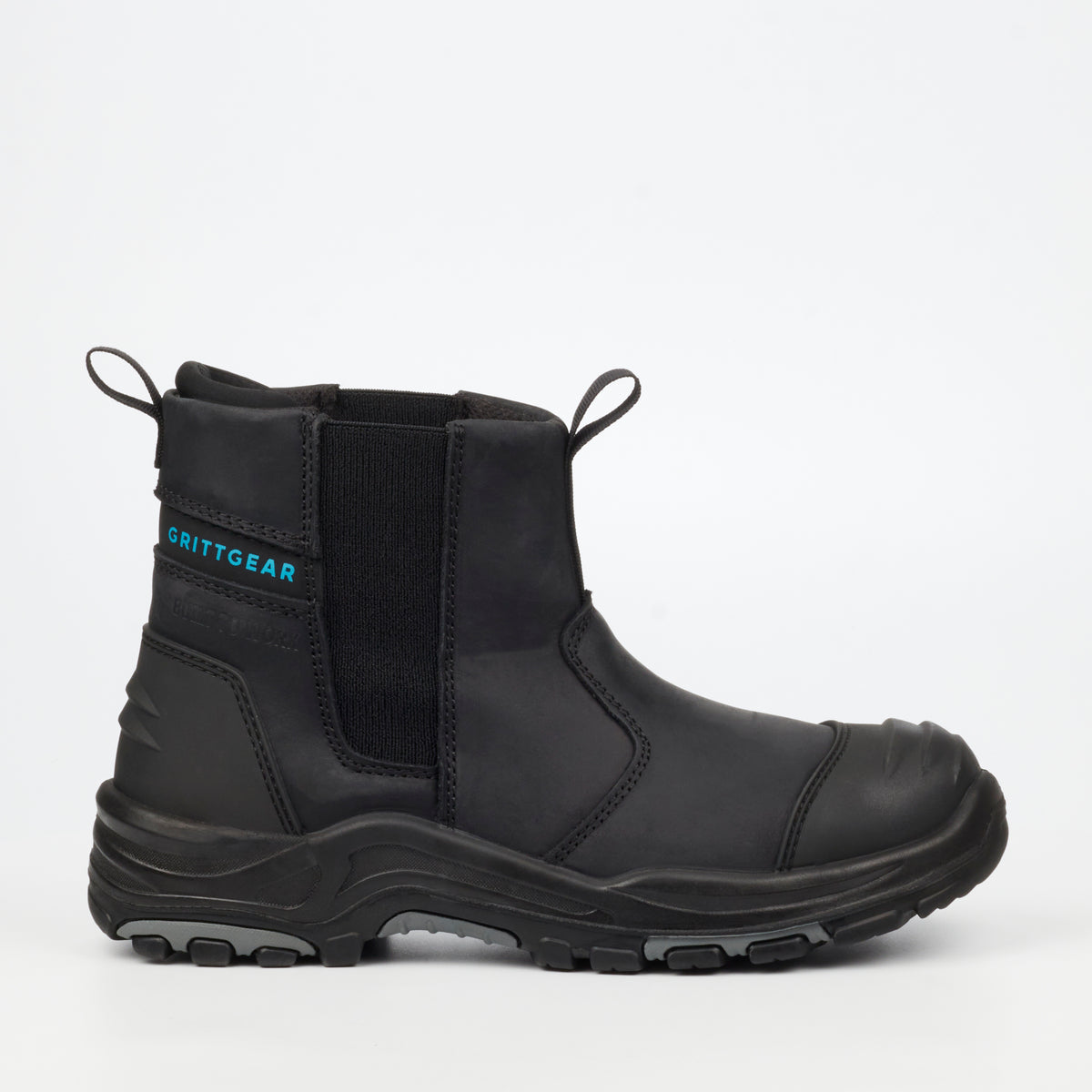 スコッティ Grittgear Slate S3 Crazy Horse Leather Safety Boot - Bla | DC.ONE