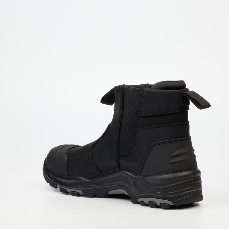 Grittgear Slate S3 Crazy Horse Leather Safety Boot - Black safety Grittgear