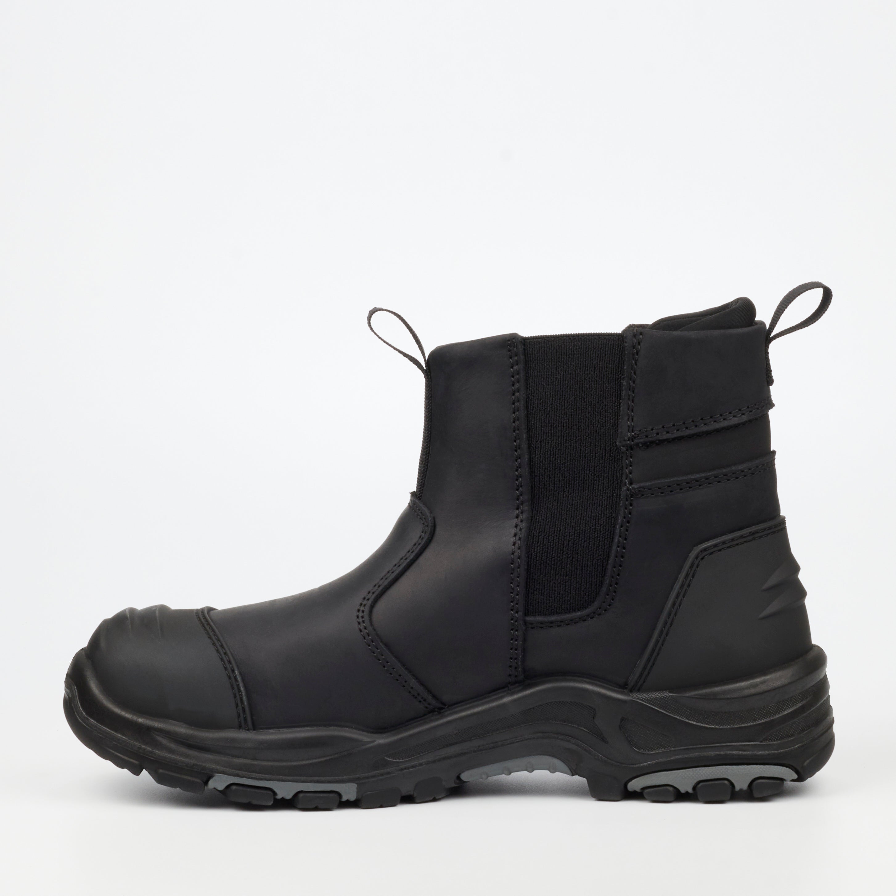 Grittgear Slate S3 Crazy Horse Leather Safety Boot - Black safety Grittgear