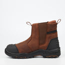 Grittgear Slate S3 Crazy Horse Leather Safety Boot - Chocolate safety Grittgear