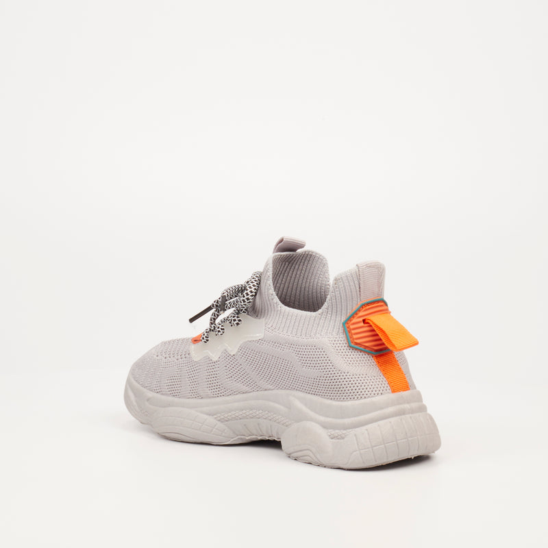 Urbanart Sleek 1 Knit Sneaker - Grey (kids) footwear UBRT   