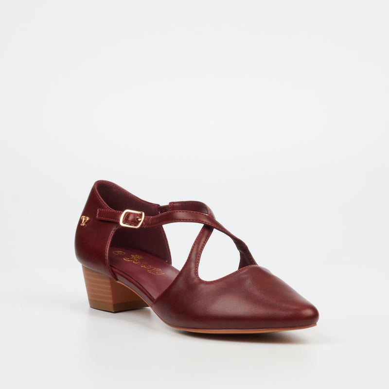 Butterfly Feet Sling 11 Heel - Burgundy footwear Butterfly Feet