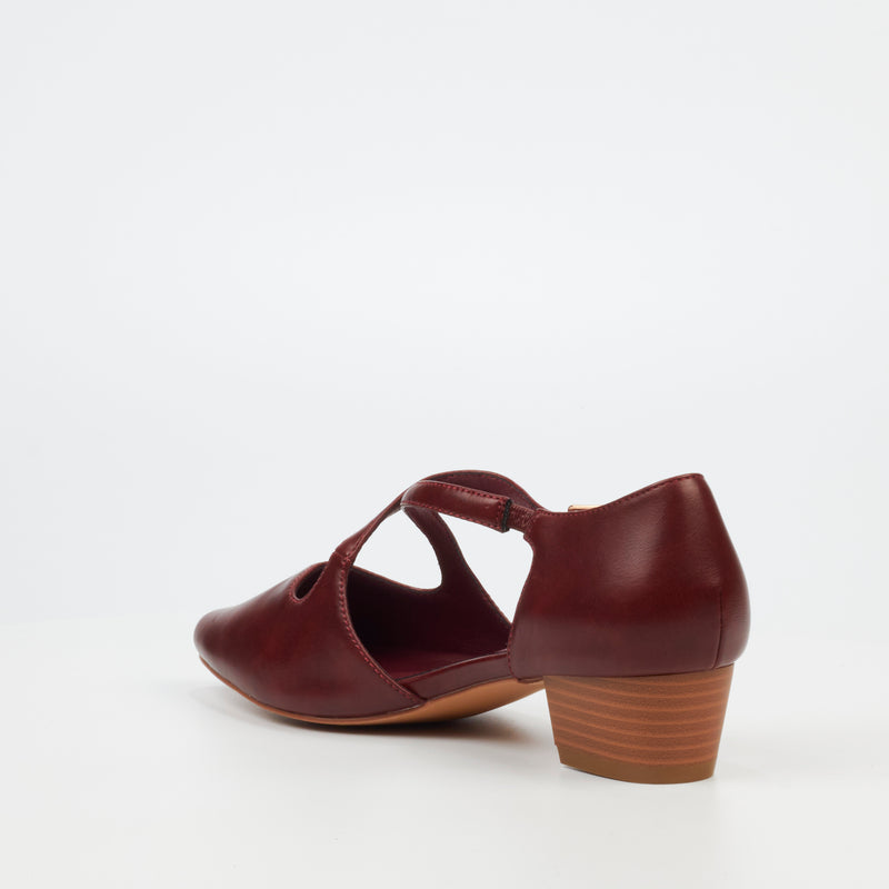 Butterfly Feet Sling 11 Heel - Burgundy footwear Butterfly Feet