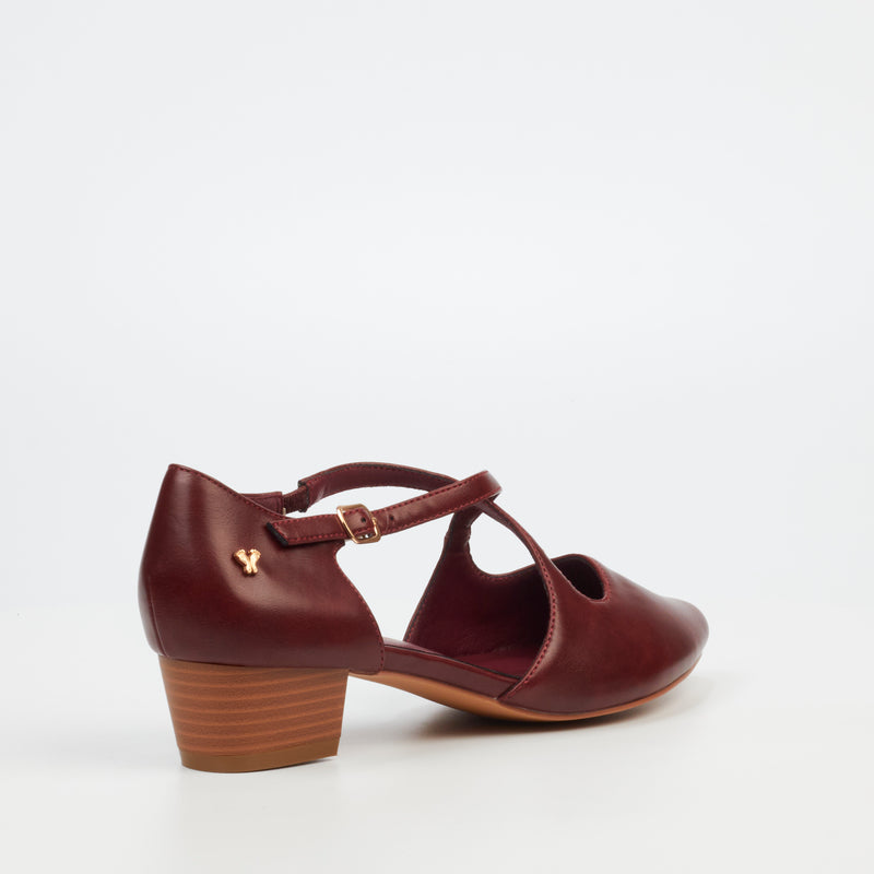 Butterfly Feet Sling 11 Heel - Burgundy footwear Butterfly Feet