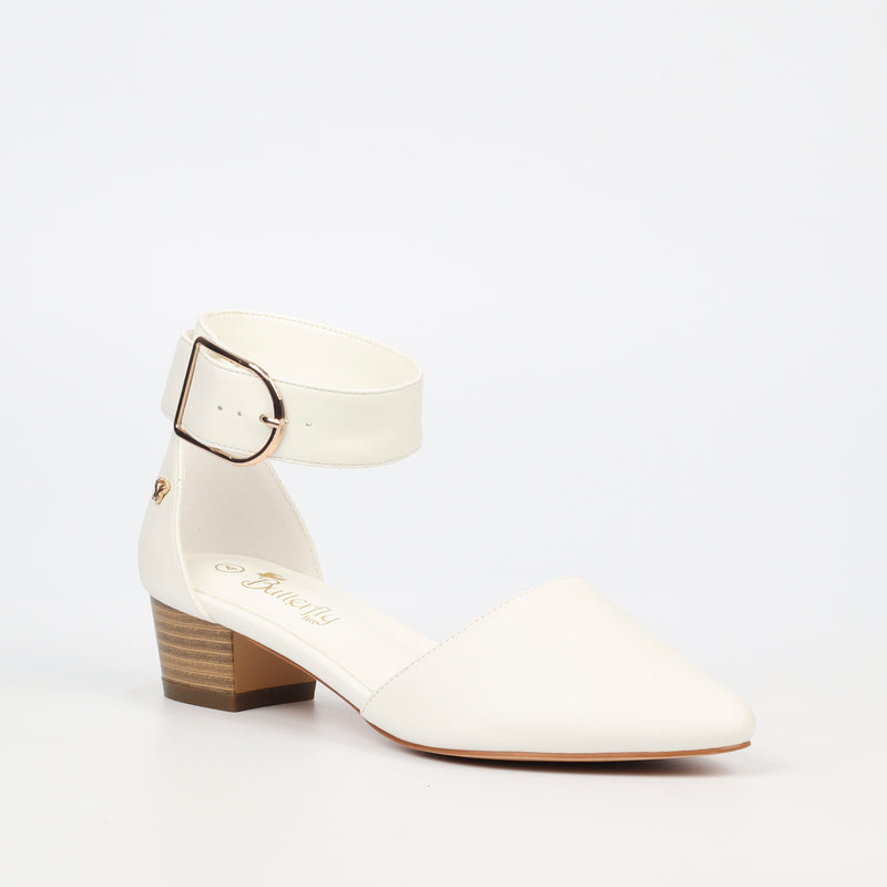 Butterfly Feet Sling 7 Heel - White footwear Butterfly Feet   