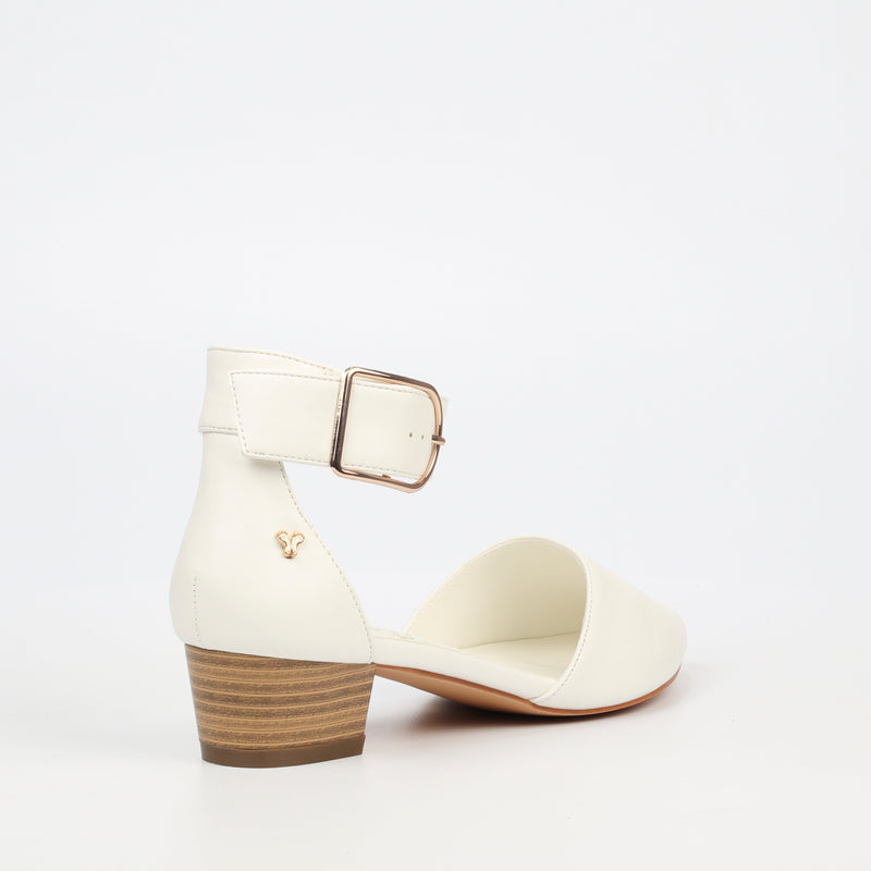 Butterfly Feet Sling 7 Heel - White footwear Butterfly Feet   