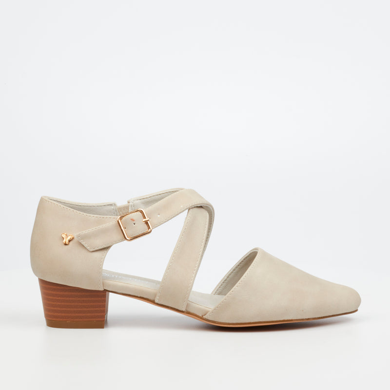 Butterfly Feet Sling 8 Heel - Beige footwear Butterfly Feet   