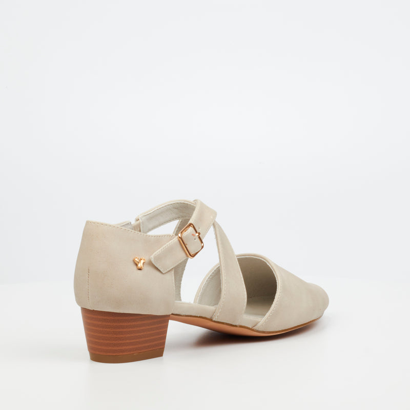 Butterfly Feet Sling 8 Heel - Beige footwear Butterfly Feet   