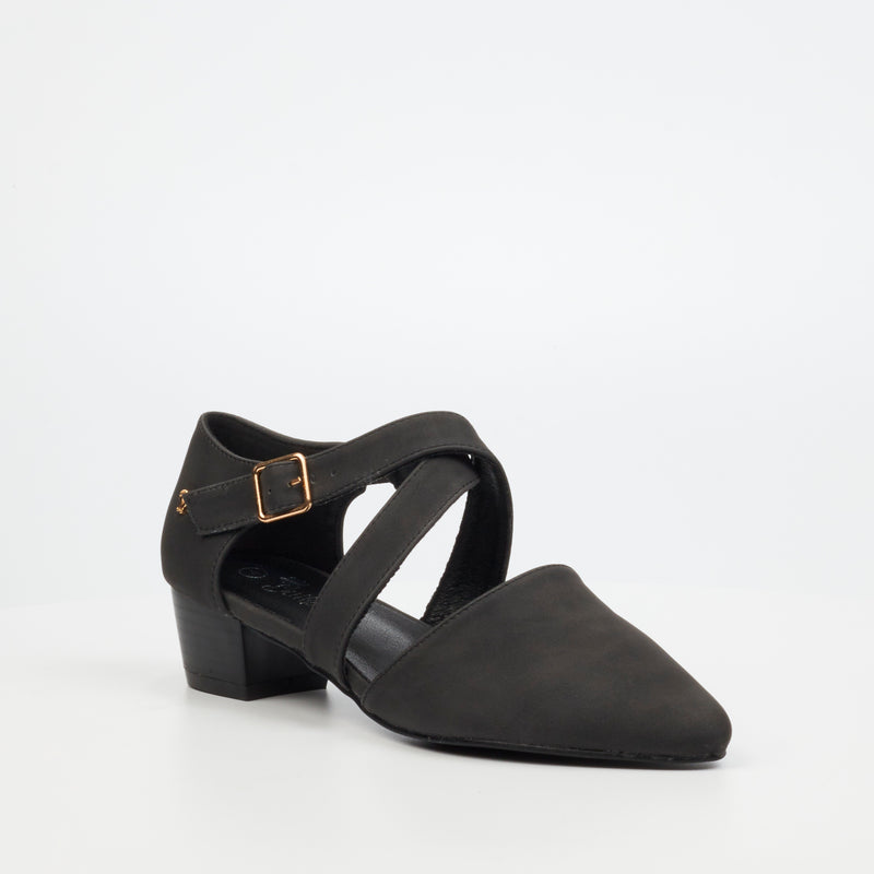 Butterfly Feet Sling 8 Heel - Black footwear Butterfly Feet   