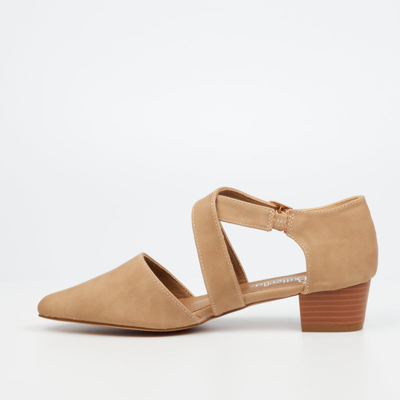 Butterfly Feet Sling 8 Heel - Taupe footwear Butterfly Feet   