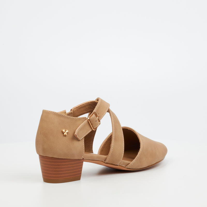 Butterfly Feet Sling 8 Heel - Taupe footwear Butterfly Feet   