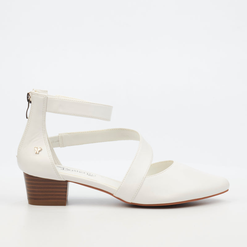 Butterfly Feet Sling 9 Heel - White footwear Butterfly Feet   