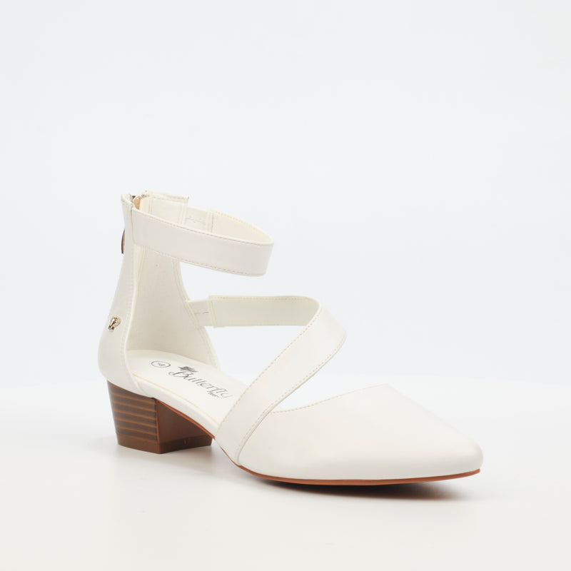 Butterfly Feet Sling 9 Heel - White footwear Butterfly Feet   