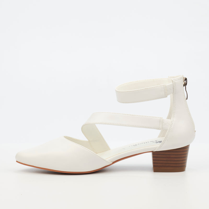 Butterfly Feet Sling 9 Heel - White footwear Butterfly Feet   