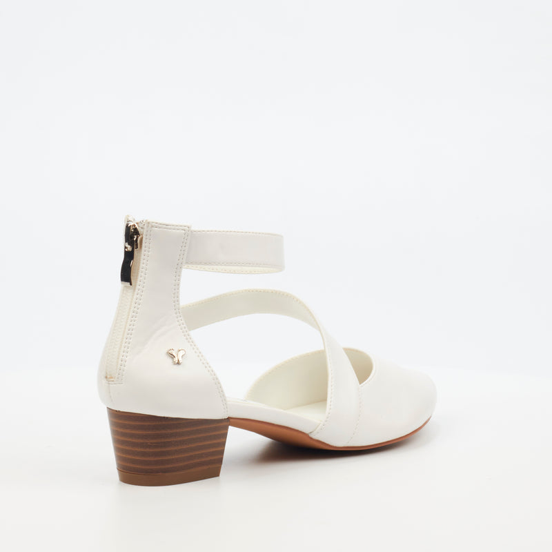 Butterfly Feet Sling 9 Heel - White footwear Butterfly Feet   