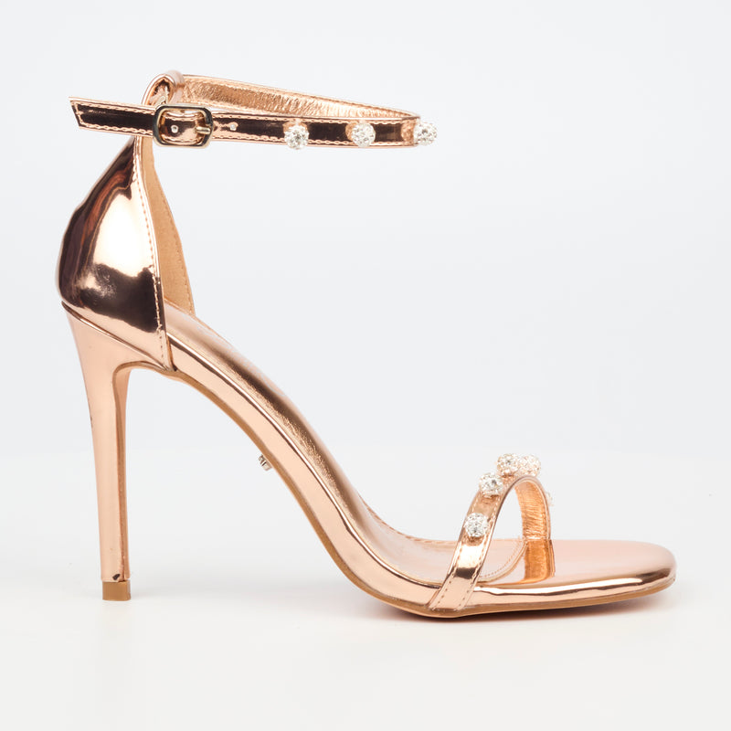 Miss Black Snazz 2 High Heel - Rose Gold footwear Miss Black