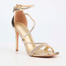 Miss Black Snazz 4 Heel - Gold footwear Miss Black
