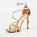Miss Black Snazz 4 Heel - Gold footwear Miss Black