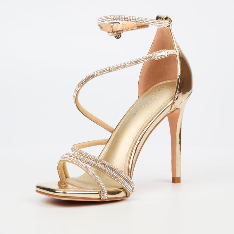 Miss Black Snazz 4 Heel - Gold footwear Miss Black   