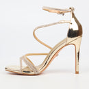 Miss Black Snazz 4 Heel - Gold footwear Miss Black