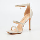 Miss Black Snazz 7 Heel - Ivory footwear Miss Black