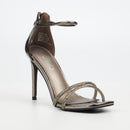 Miss Black Snazz 8 Heel - Pewter footwear Miss Black